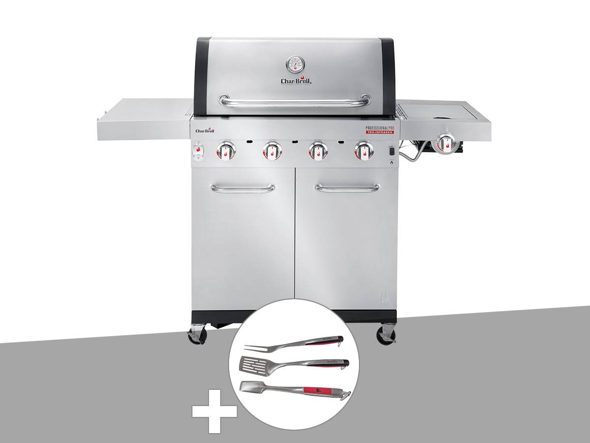 Char-broil - Barbecue à gaz Professional Pro S 4 + Kit 3 ustensiles - Char-Broil - Image 1