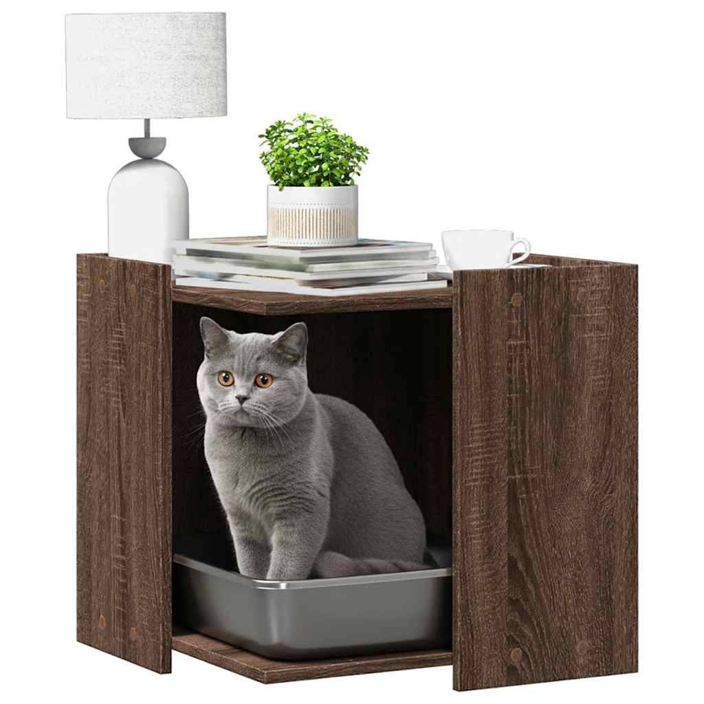 Prolenta Premium - Meuble à litière pour chat bois marron  53 x 53 x 51 cm  - Prolenta premium p343.6 - Image 3