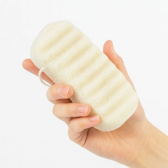 Sun&Sia - Éponge Konjac XL à l'Argile Verte 100% Naturelle – Nettoie en Profondeur et en Douceur, Soin Naturel, Tous Types de Peau - Image 1
