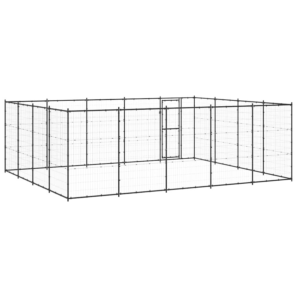 Vidaxl - Chenil d'extérieur pour chiens Acier 24,2 m² vidaXL 3082314 - Image 7
