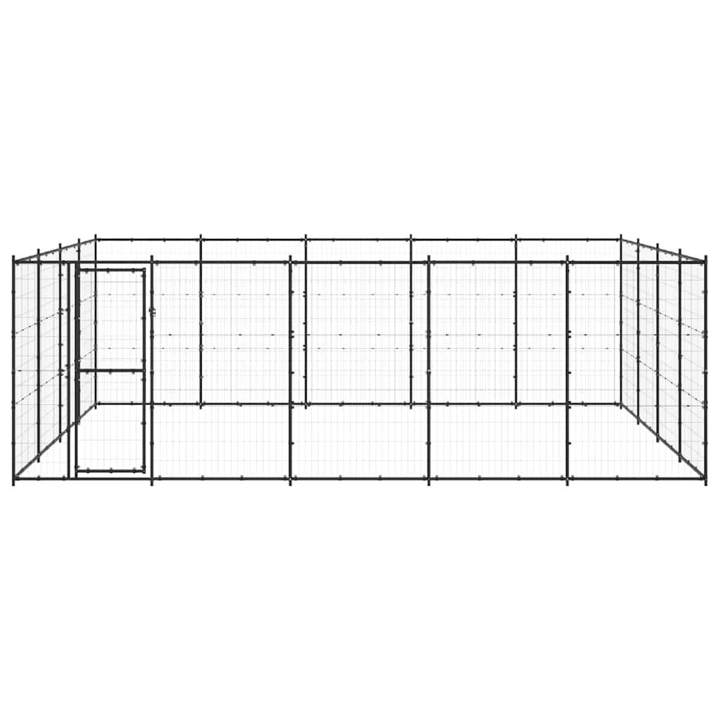 Vidaxl - Chenil d'extérieur pour chiens Acier 24,2 m² vidaXL 3082314 - Image 5