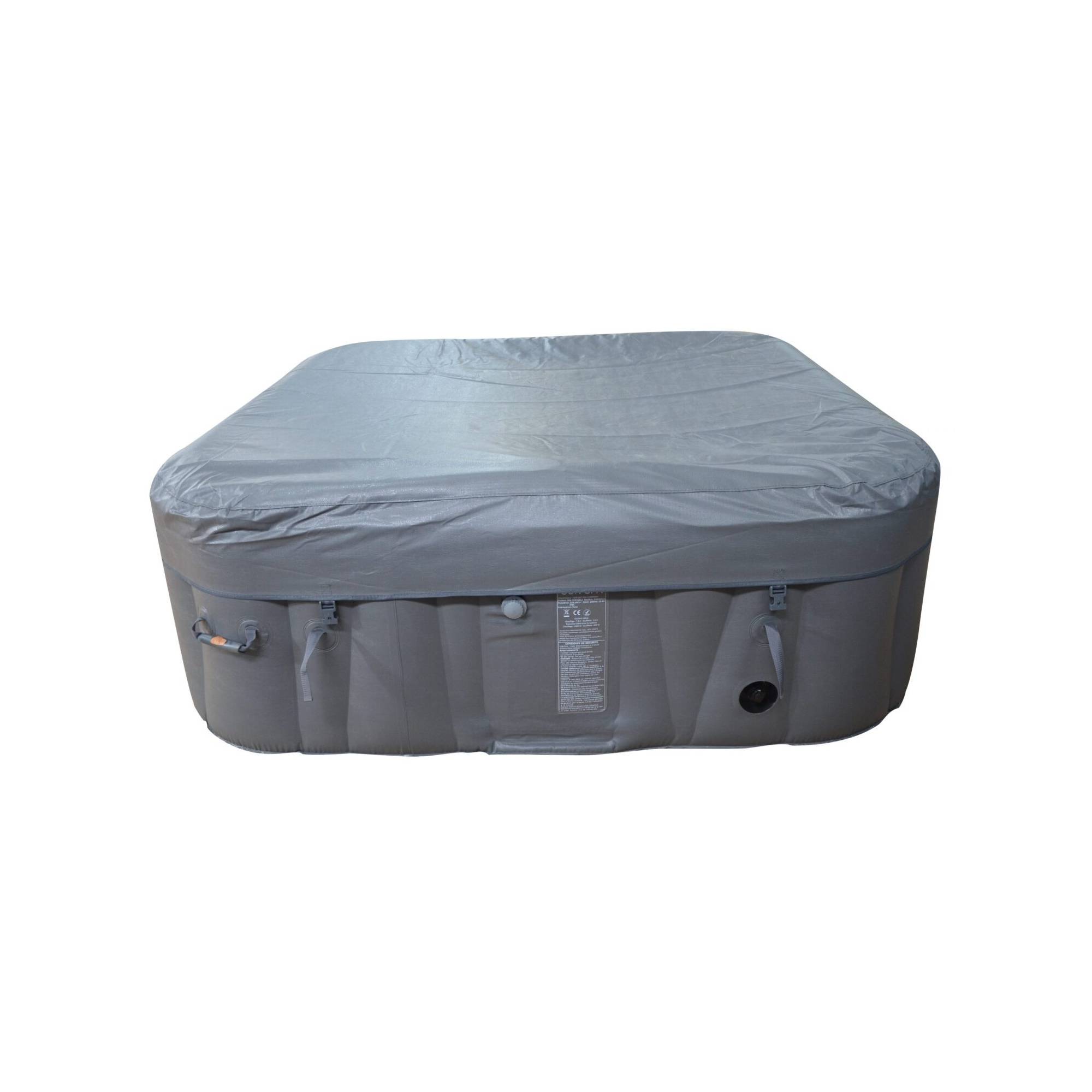 Spa gonflable 4 places carré - Sunspa - Bandeau LED inclus - Dimensions : 155 x 155 cm - Image 5