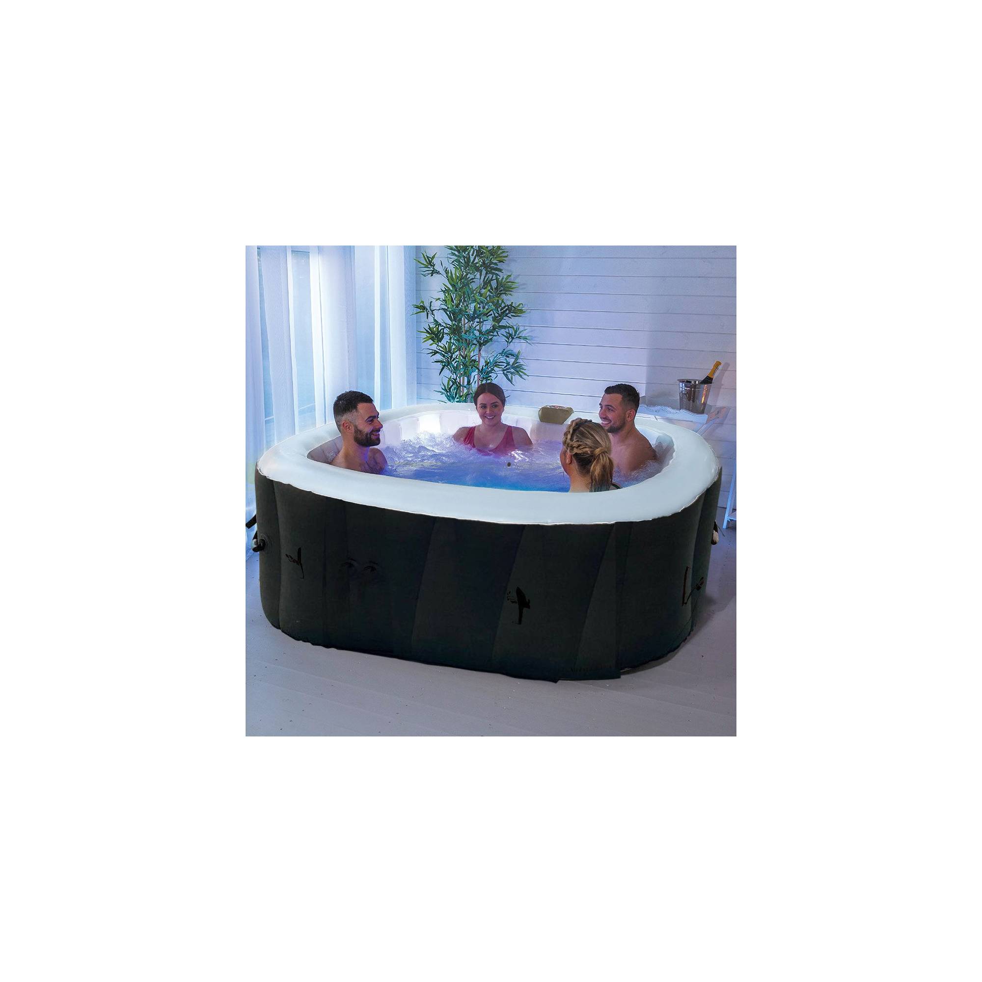 Spa gonflable 4 places carré - Sunspa - Bandeau LED inclus - Dimensions : 155 x 155 cm - Image 10