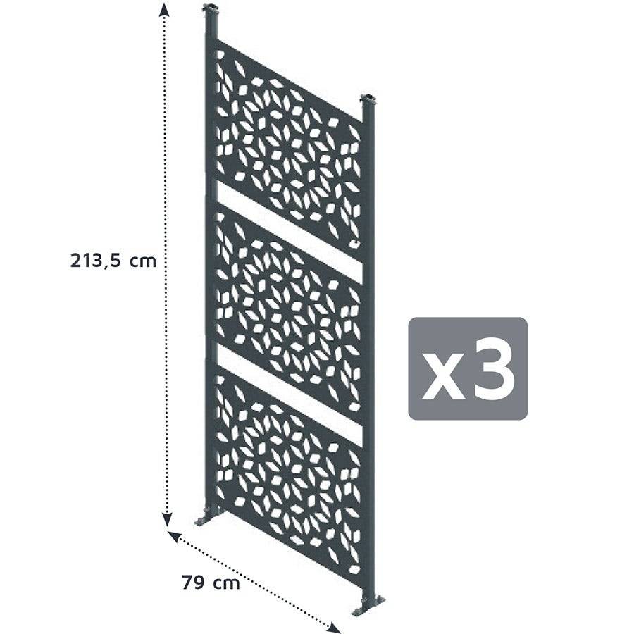 Trigano Jardin - Lot 3 claustras carport Libeccio aluminium Trigano - Image 1