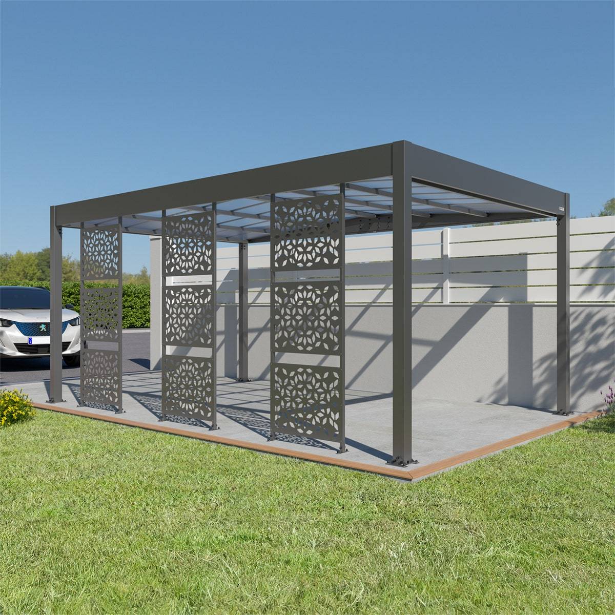 Trigano Jardin - Lot 3 claustras carport Libeccio aluminium Trigano - Image 6