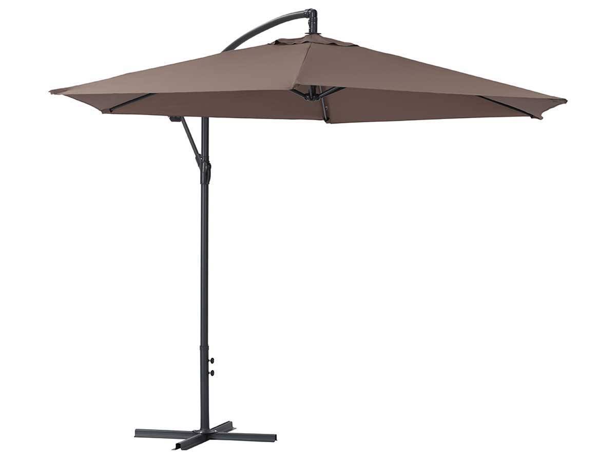 Habitat Et Jardin - Parasol Jardin Déporté Alu "ilios" - Rond - ø 3 M - Taupe -habitat Et Jardin - Image 1