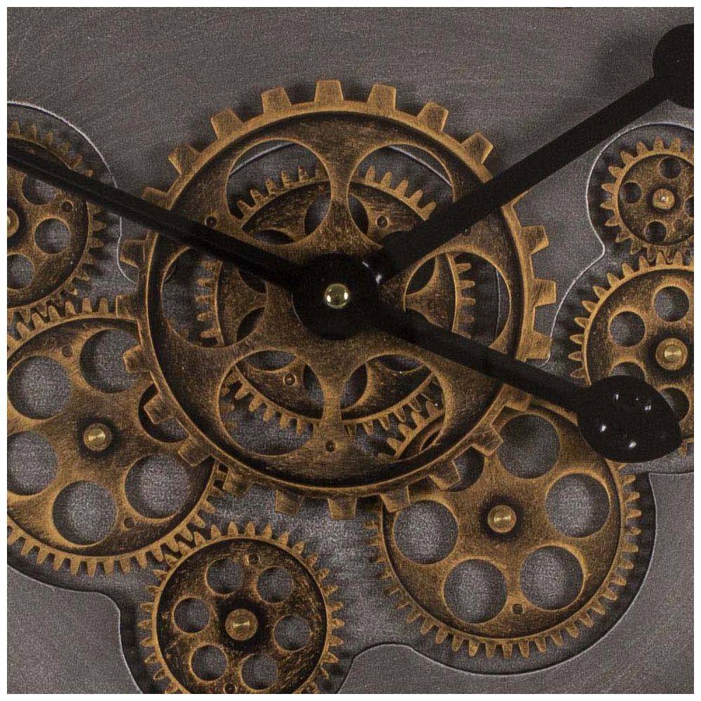 Antic Line Creations - Pendule ronde industrielle en fer Entrepot 60cm - Image 2