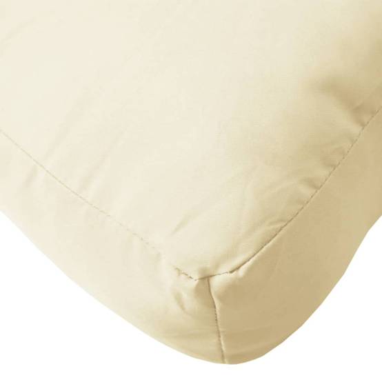 Coussin d'extérieur - Coussin de palette - Coussin de Siège pour intérieur et extérieur crème 120x40x12 cm tissu - Image 8