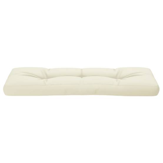 Coussin d'extérieur - Coussin de palette - Coussin de Siège pour intérieur et extérieur crème 120x40x12 cm tissu - Image 5