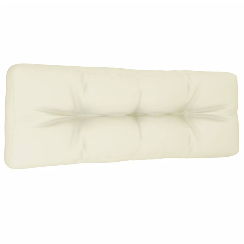 Coussin d'extérieur - Coussin de palette - Coussin de Siège pour intérieur et extérieur crème 120x40x12 cm tissu - Image 4