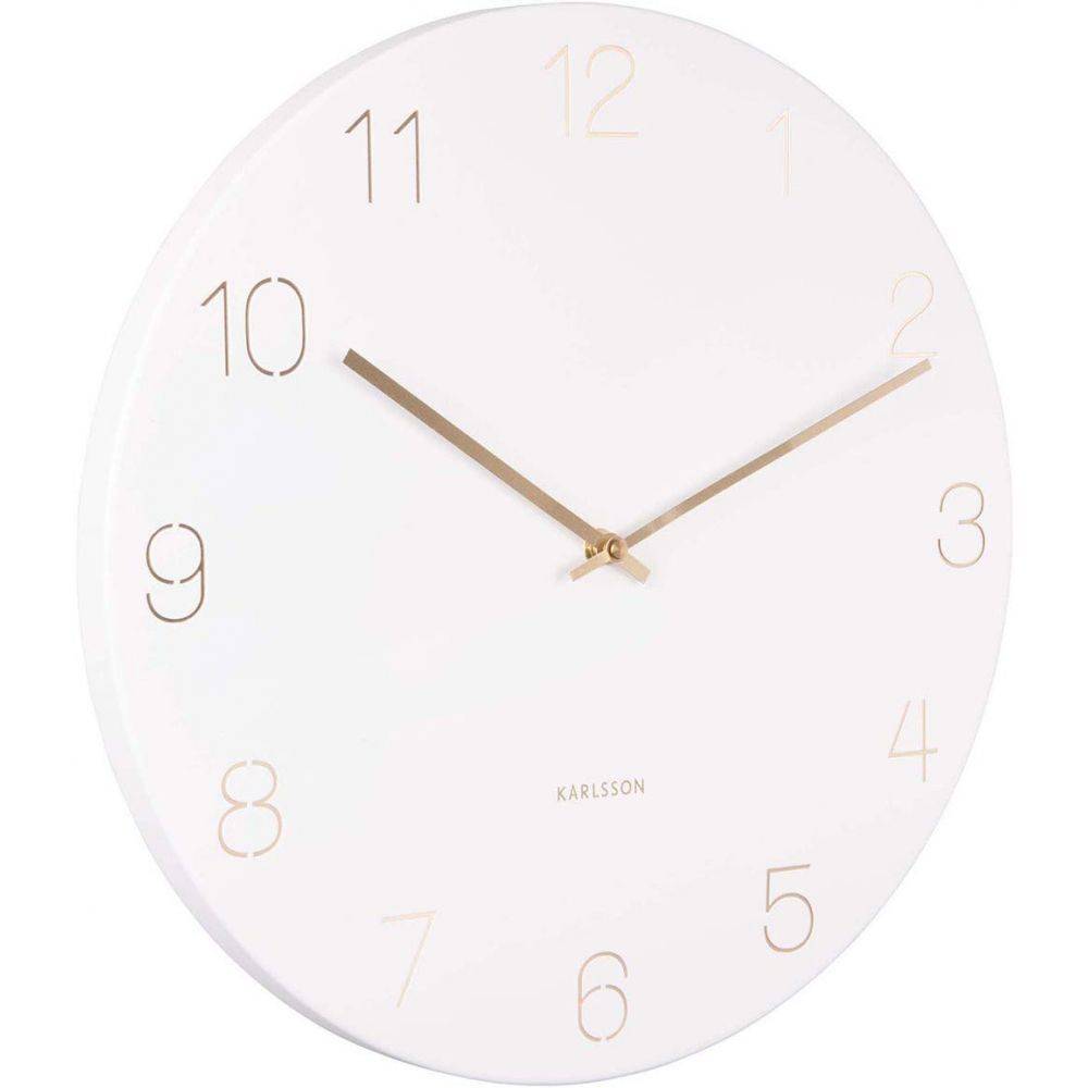 Karlsson - Horloge en métal chiffres gravés Charm - Image 2
