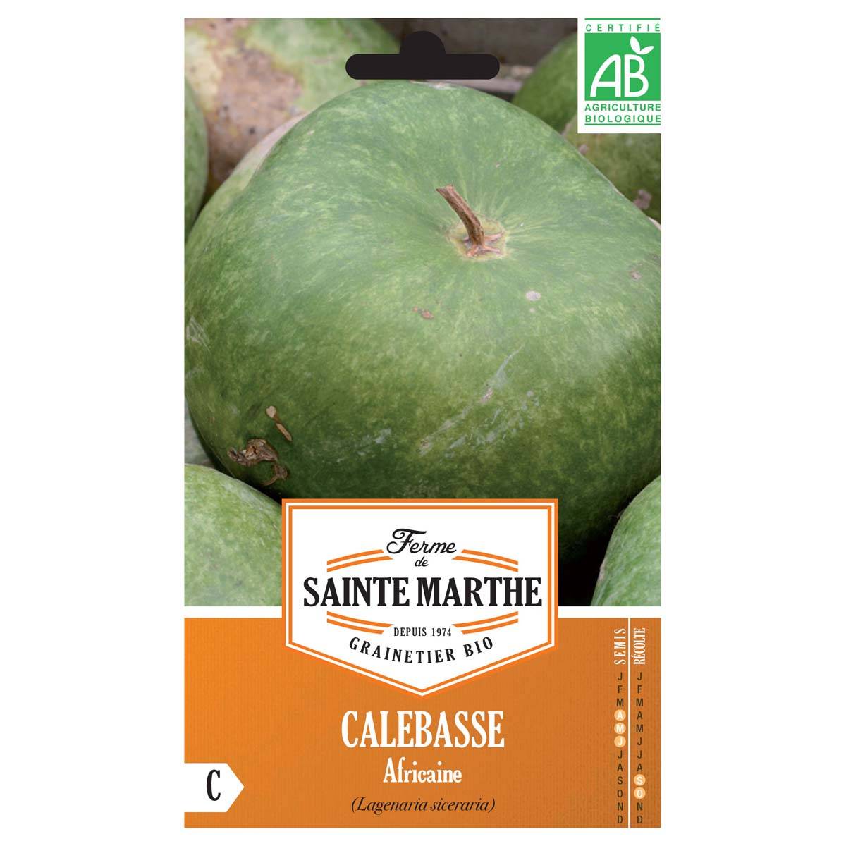 Calebasse Africaine Bio - Ferme de Sainte Marthe le sachet de 10 graines environ (2g)