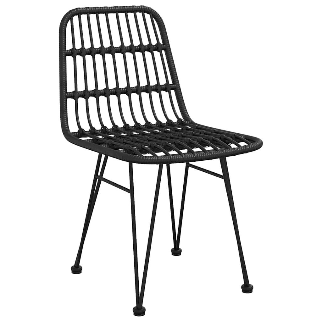 Vidaxl - Ensemble de salle à manger pour jardin 5 pcs Noir vidaXL 3379199 - Image 7