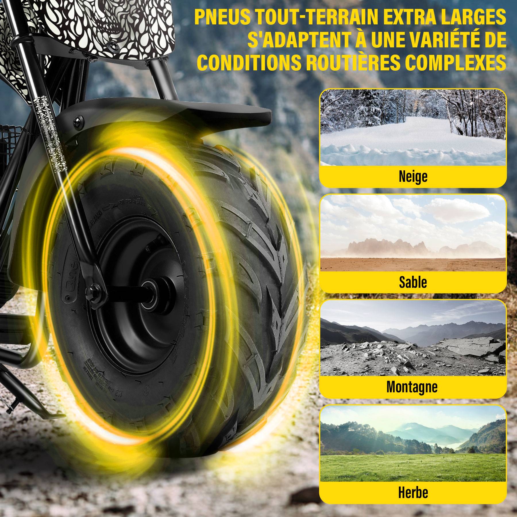 0 - Oryxearth Mini Moto Tout-Terrain 105CC 4 Temps pour Enfants - Essence - EPA - 45 km/h - 40 kg (Noir) - Image 4