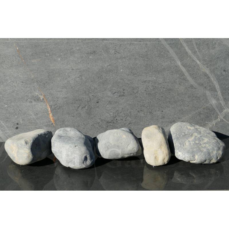 Gros Galet NOIR Mat 100-200 - pack 5 Galet - Image 1