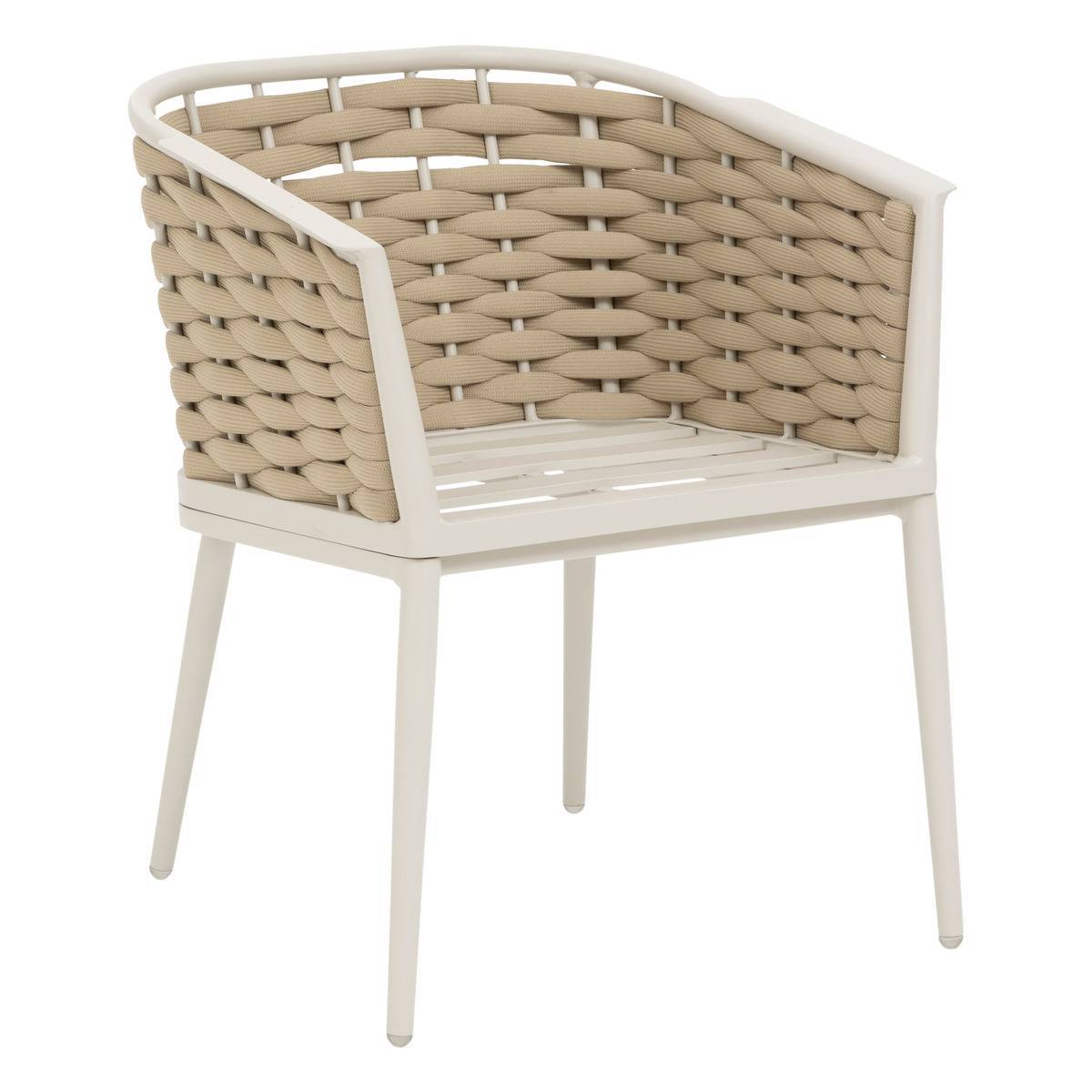 Hesperide - Lot de 2 fauteuils de jardin "Yconia" argile & beige aluminium et polyester Hespéride - Image 3