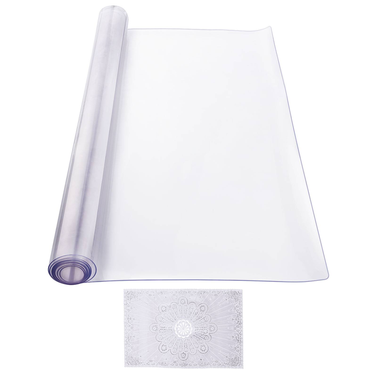 Vevor - VEVOR Protection bureau PVC transparent, 40x60", 2.0mm, rectangulaire, résistant eau, nettoyage. - Image 9