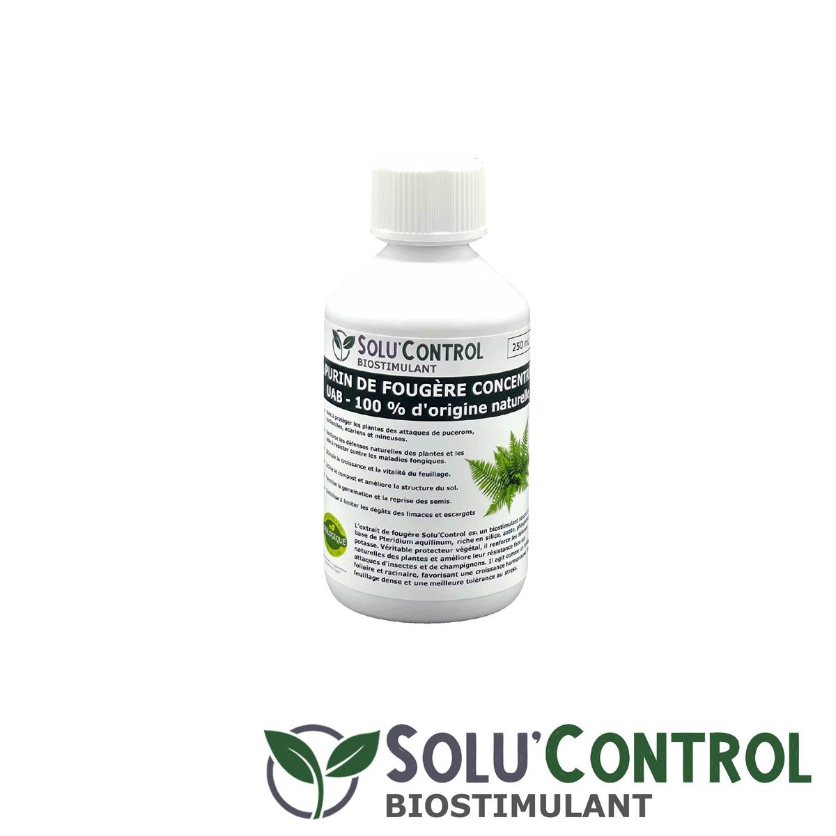 Tout pour les nuisibles - SOLU'CONTROL - Purin de Fougère  – 250 ml Concentré – Biostimulant Naturel – Aide à Se Défendre des Insectes & Maladies Fongiques - Image 3