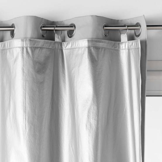 Rideau Occultant Thermique "Cover" 130x230cm Argent - Image 2