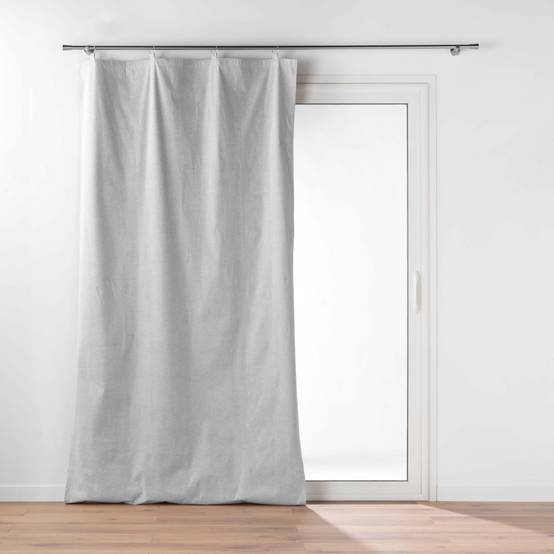 Rideau Occultant Thermique "Cover" 130x230cm Argent - Image 1