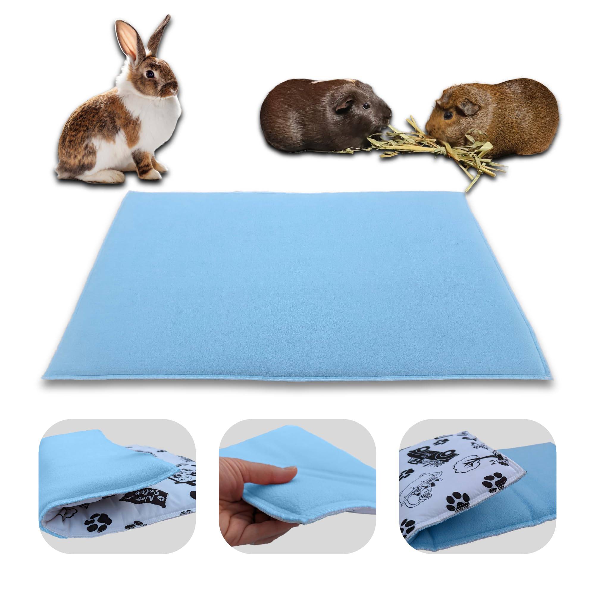 Tapis pour Cochon d'inde et Lapin en Polaire - 60 x 50 cm - Polaire Absorbant, Lavable en Machine, Economique et Ecologique - Neo Solvo - Image 1