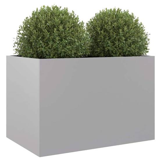 PANGIVO - Jardinière acier galvanisé argenté 62 x 47 x 46 cm - PANGIVO - Image 4