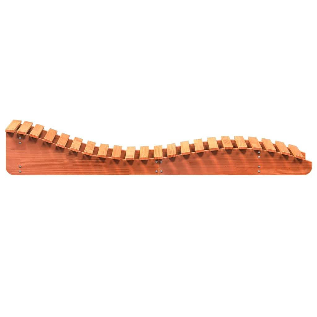 Vidaxl - Chaise longue cire marron 205x60x31,5 cm bois massif de pin vidaXL 844650 - Image 6