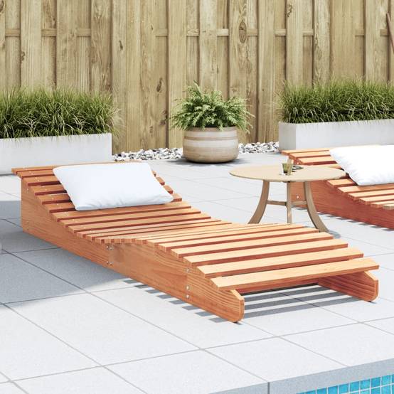 Vidaxl - Chaise longue cire marron 205x60x31,5 cm bois massif de pin vidaXL 844650 - Image 1