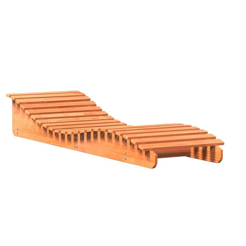 Vidaxl - Chaise longue cire marron 205x60x31,5 cm bois massif de pin vidaXL 844650 - Image 2