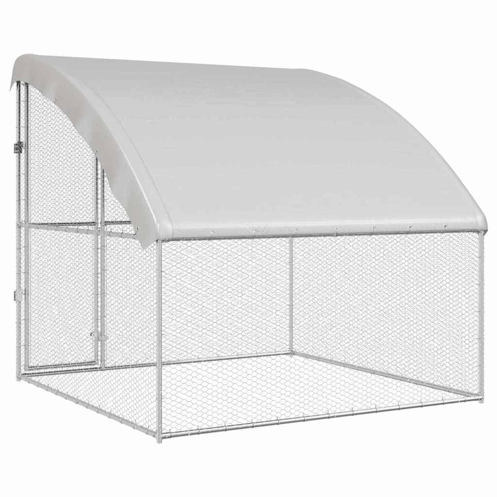 Vidaxl - Cage à poules Argenté 2 x 2 x 2 m Acier galvanisé vidaXL 42008372 - Image 7