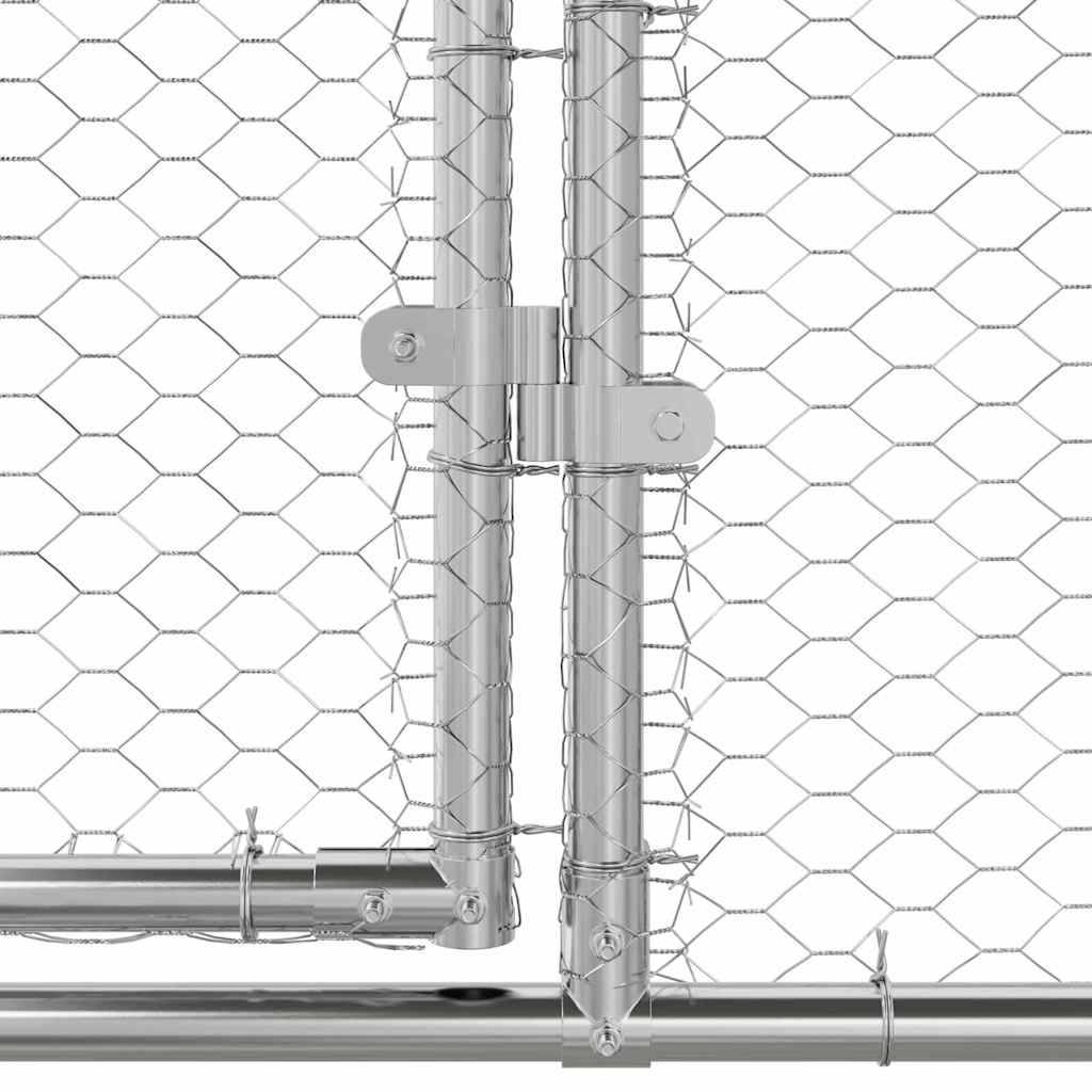 Vidaxl - Cage à poules Argenté 2 x 2 x 2 m Acier galvanisé vidaXL 42008372 - Image 8