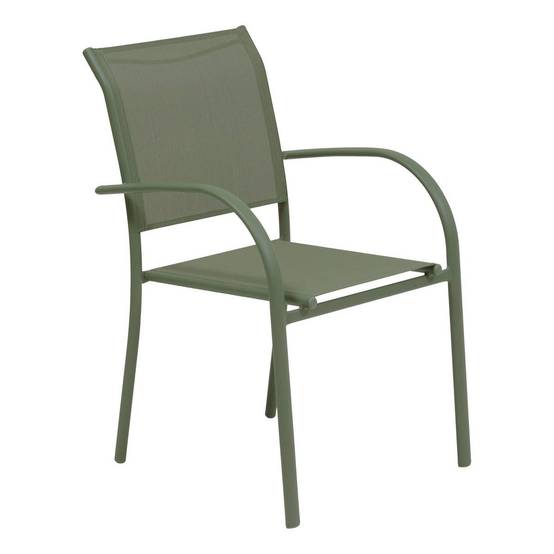 Hesperide - Fauteuil de jardin Piazza empilable vert laurier Hespéride - Image 1