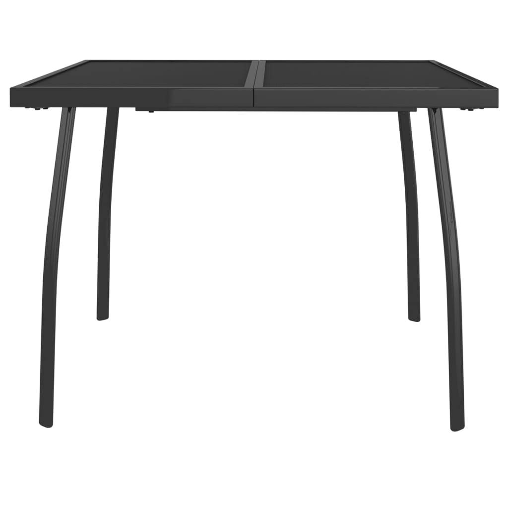 ComfortXL - Table de Jardin Carrée 100x100cm en Acier Anthracite, Plateau Treillis – ComfortXL Outdoor Living - Image 3