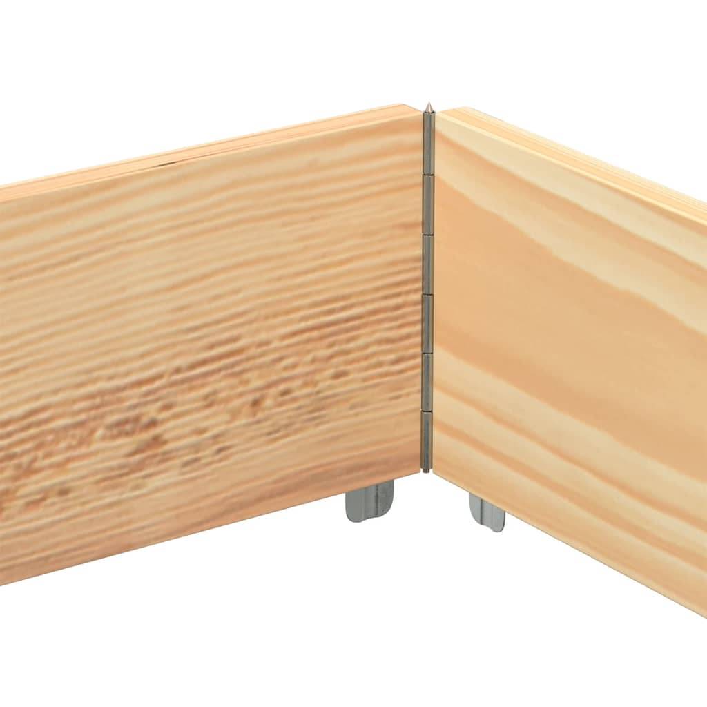 Jardinière bois de pin naturel 80 x 60 x 21.5 cm - PANGIVO - Image 6