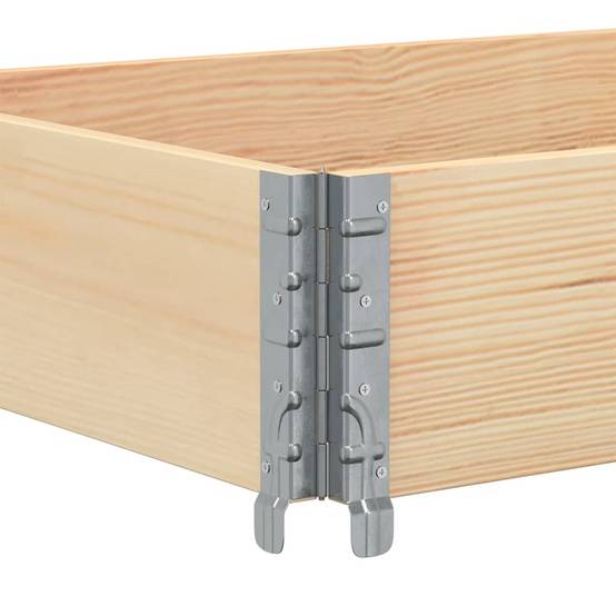 Jardinière bois de pin naturel 80 x 60 x 21.5 cm - PANGIVO - Image 5