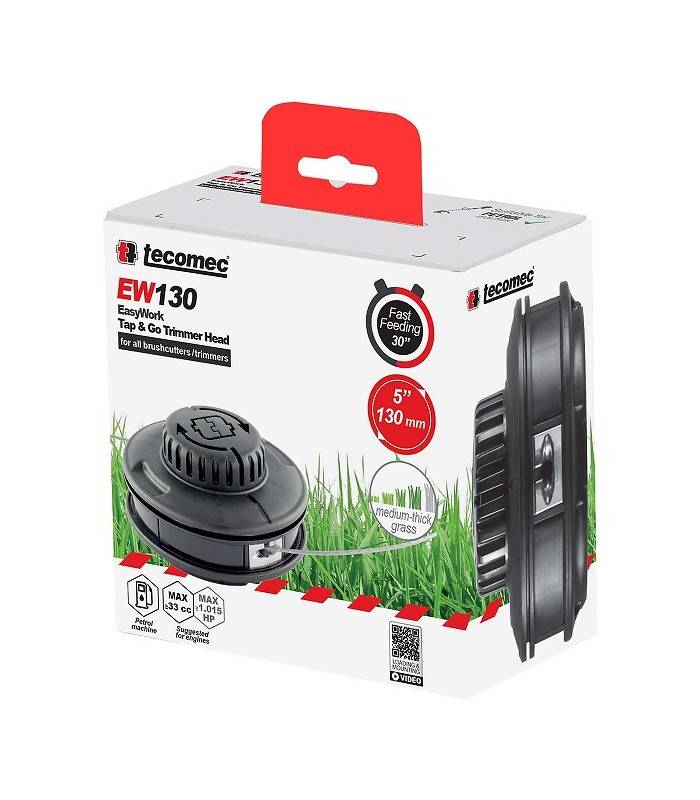 Tête débroussailleuse Tap and Go Tecomec EW130 130mm adaptateur Femelle M8x1.25 gauche - Image 1