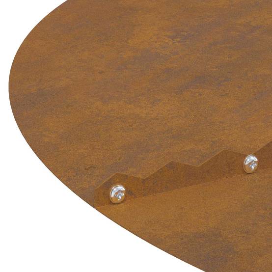Bordure d'Arbre Acier Patiné Jardin Effet Rouillé Ø60/90 cm Marron - ComfortXL Outdoor Living - Image 4