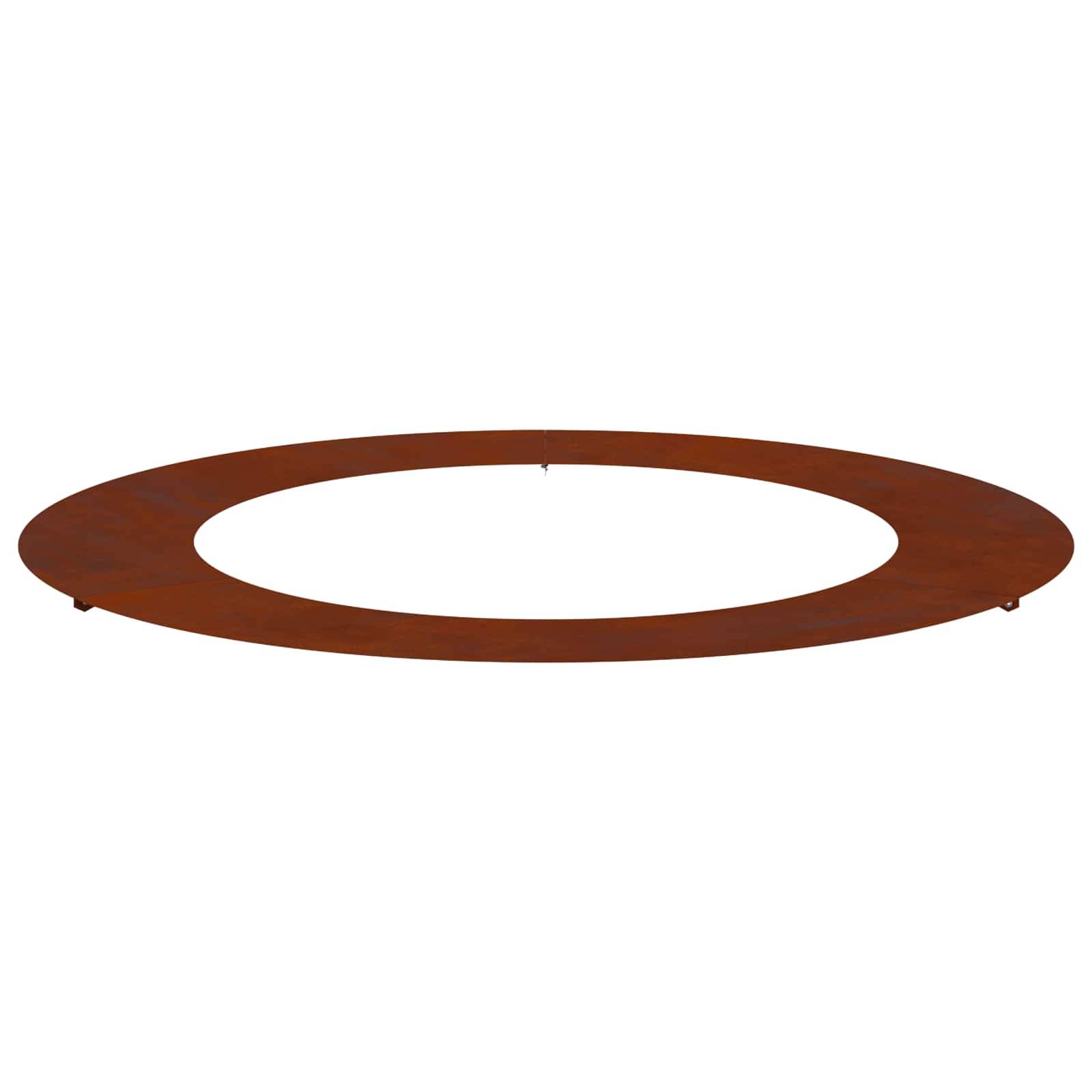 Bordure d'Arbre Acier Patiné Jardin Effet Rouillé Ø60/90 cm Marron - ComfortXL Outdoor Living - Image 1