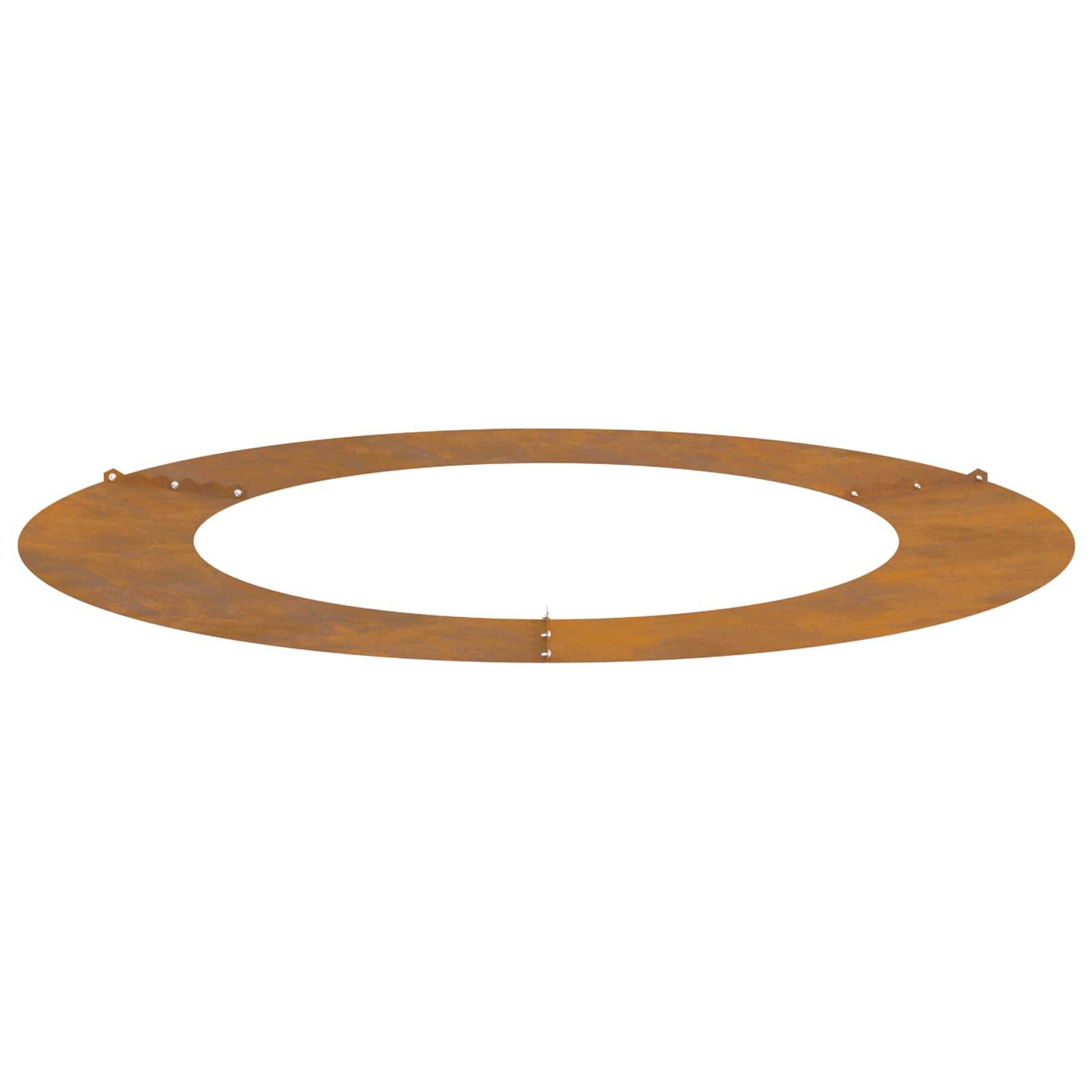Bordure d'Arbre Acier Patiné Jardin Effet Rouillé Ø60/90 cm Marron — free download