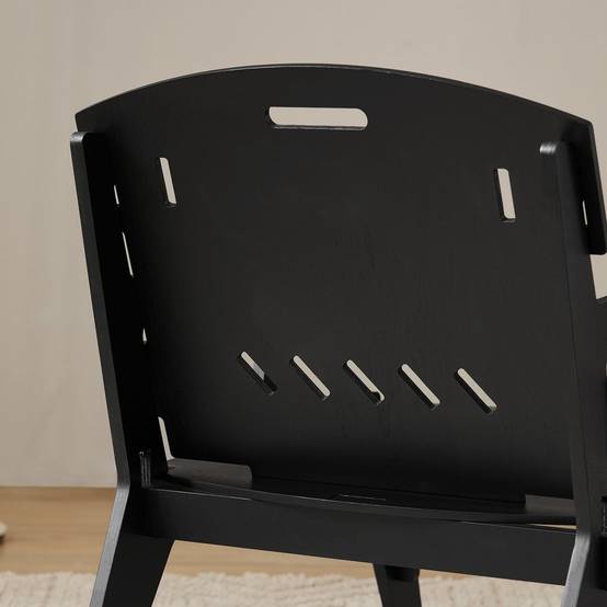 SoBuy Fauteuil Ergonomique pour Salon et Bureau, Structure à Tenons et Mortaises, Confortable, Hauteur d'Assise de 35 cm - Image 5