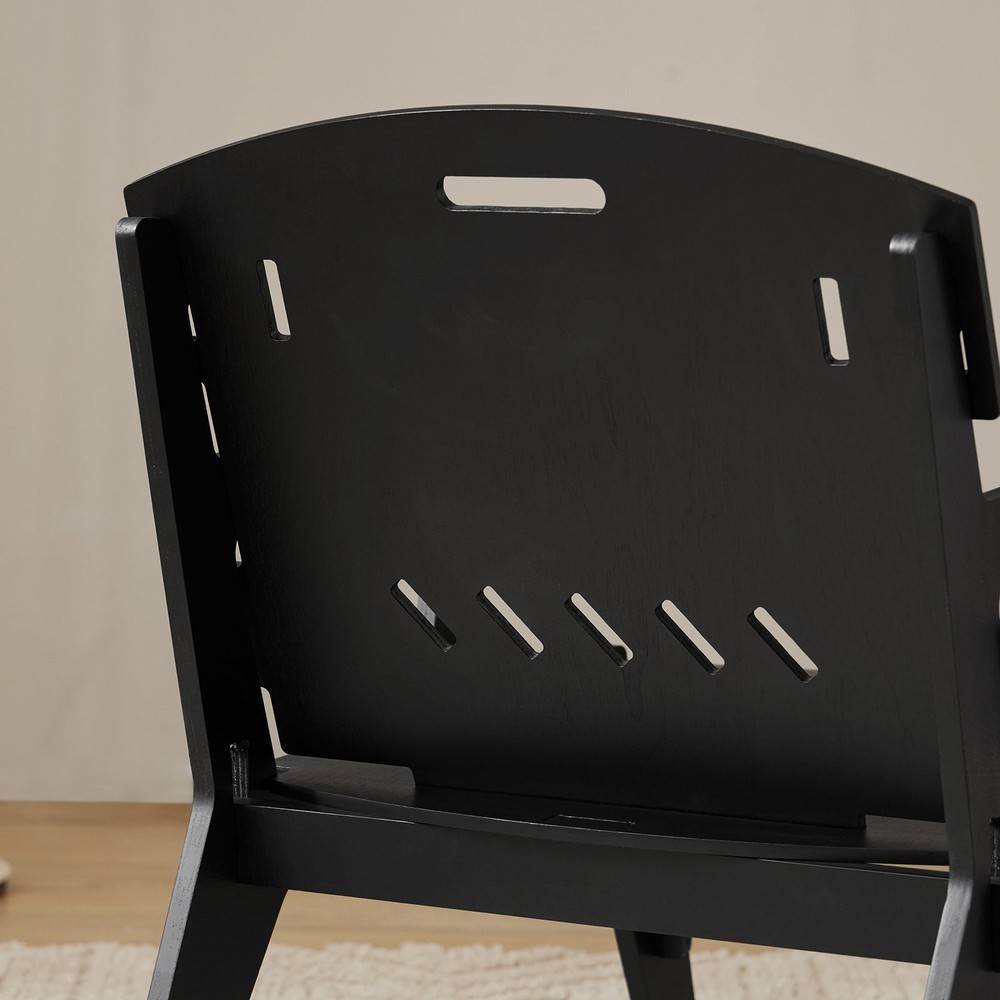 SoBuy Fauteuil Ergonomique pour Salon et Bureau, Structure à Tenons et Mortaises, Confortable, Hauteur d'Assise de 35 cm - Image 5