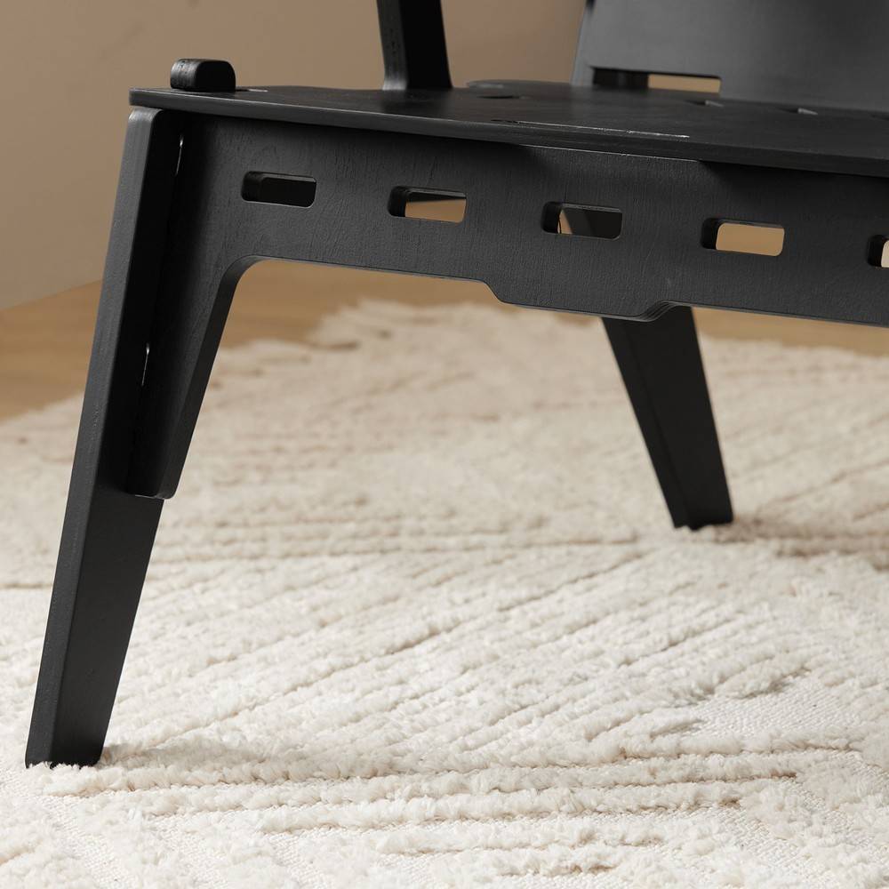 SoBuy Fauteuil Ergonomique pour Salon et Bureau, Structure à Tenons et Mortaises, Confortable, Hauteur d'Assise de 35 cm - Image 7