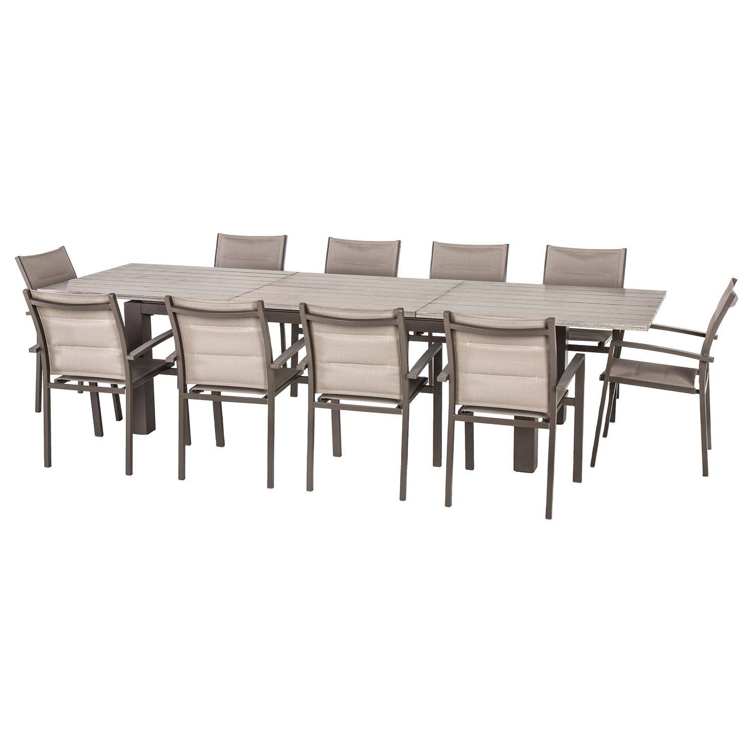 Hesperide - Table de jardin extensible 10 Personnes Héraklion - L. 220/320 cm - Gris tonka - Hespéride - Image 5