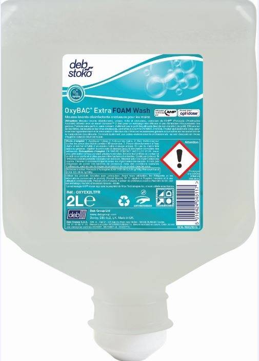 Mousse lavante extra wash optidose cartouche de 2L - Lot de 2 colis de 4 - Sc Johnson Professional