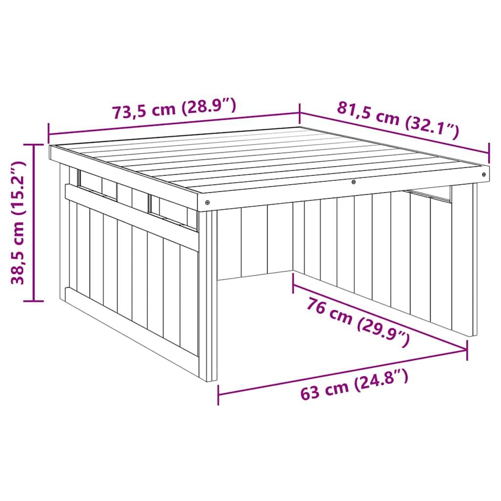Vidaxl - Garage pour tondeuse à gazon Marron 73.5 x 81.5 x 38.5 cm vidaXL 42013030 - Image 10