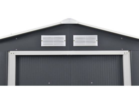 Abri De Jardin Métal "vegas" - 5,29 M2 (4,83 M2 Au Sol) - Gris -habitat Et Jardin - Image 3