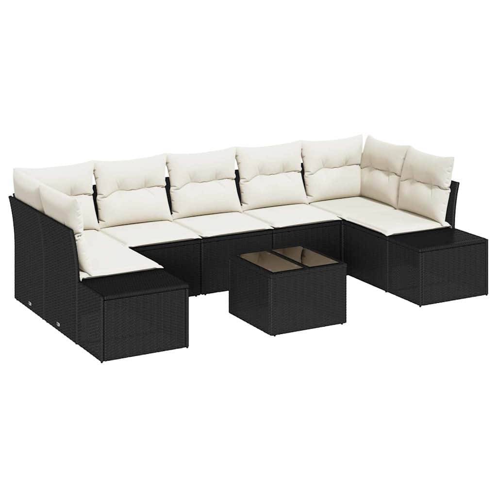 ComfortXL - Salon de jardin 8 places en polyrotin modulable et résistant pour extérieur design Noir – ComfortXL Outdoor Living - Image 2