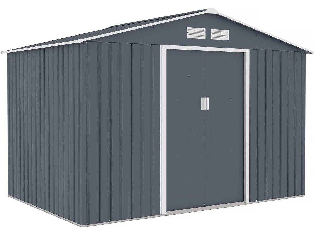 Abri De Jardin Métal "vegas Ii" - 5,29 M2 - Gris -habitat Et Jardin - Image 1