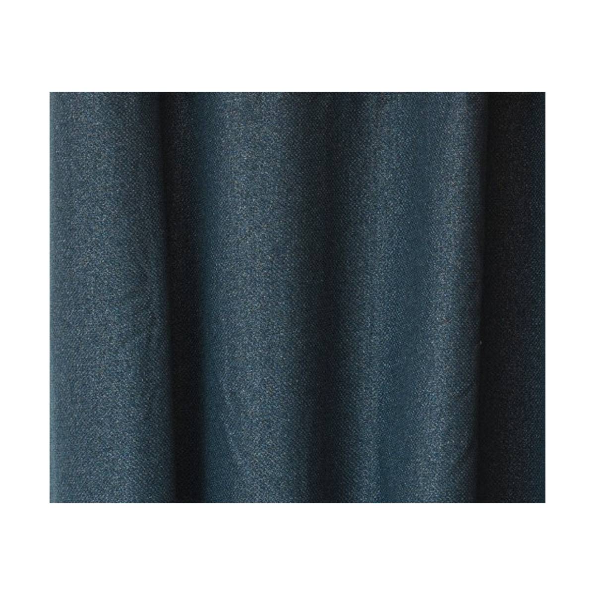 Atmosphera - Lot de 2 Rideaux à œillets isolant et occultant Bleu Egéen 140 x 260 cm - Image 3