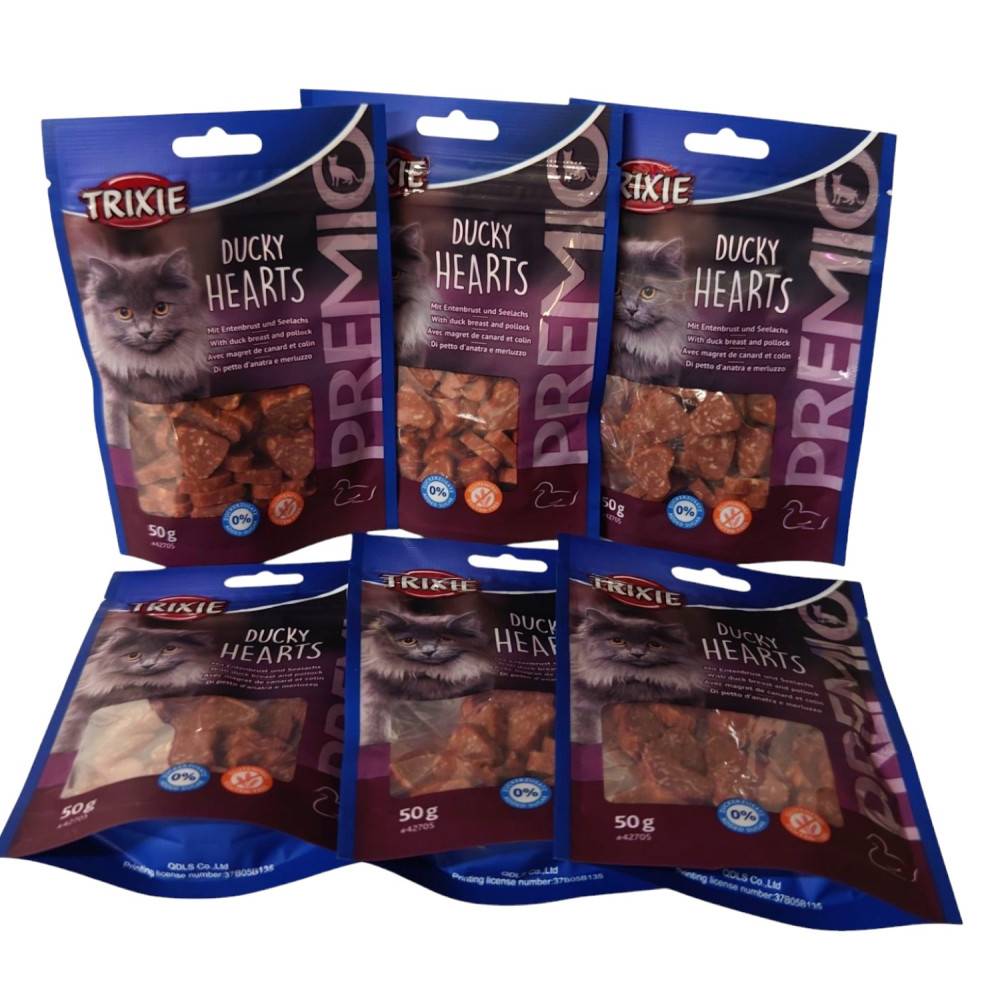 Trixie - Friandises Magret de canard et colin 6 sachets de 50g pour chat - Image 1